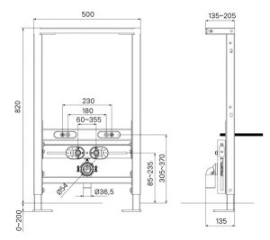 Инсталляция для биде IDDIS Profix PROB000i32