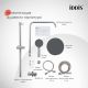 Душевая стойка IDDIS Зодиак Икс (Zodiac X) ZDX3F0Ci76 без смесителя хром
