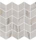 Декор Kerama Marazzi KMD2MSM007BR Ифран мозаичный серый светлый глянцевый обрезной 30x31.2x0,9