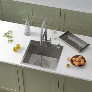 Кухонная мойка Roxenbath Snake 50 560220-50-S сатин текстурное покрытие