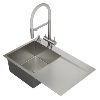 Кухонная мойка RoxenBath Vespa 78 560230-70L левосторонняя сатин