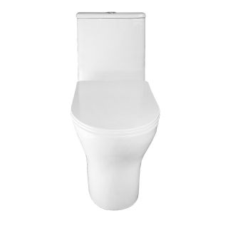 Унитаз-моноблок Azario Terni AZ-8618T безободковый торнадо белый