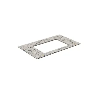 Столешница для раковин встраиваемых снизу Kerama Marazzi Бричиола KM6012G0471RP80Ur2 80 см белый натуральный