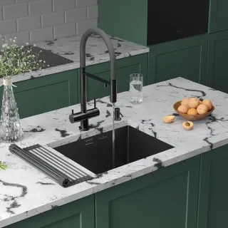 Кухонная мойка Roxenbath Uno 54 560210-54B графит