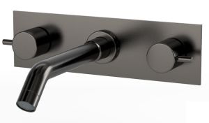 Встраиваемый смеситель для раковины Paini Cox 78PZ207P чёрный матовый