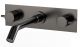 Встраиваемый смеситель для раковины Paini Cox 78PZ207P чёрный матовый
