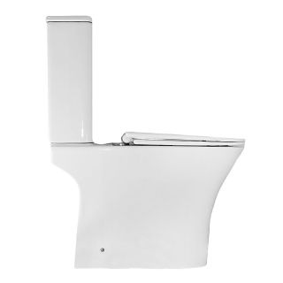 Унитаз-компакт Azario Fretta Round AZ-7121A безободковый белый