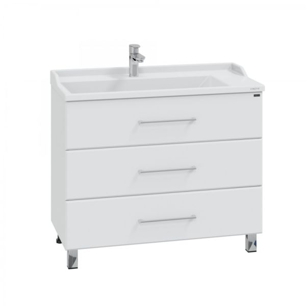 Напольная тумба под раковину Санта Омега 207017 100 см белый