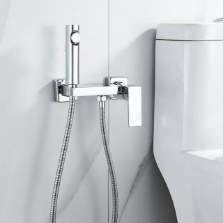Гигиенический душ со смесителем Rose R1805-1 хром Гигиенический душ со смесителем Rose R1805-1 хром