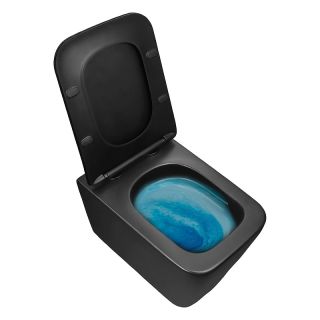 Унитаз подвесной Azario Dezi AZ-W05-SB безободковый торнадо чёрный матовый