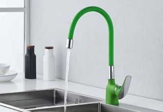 Смеситель для кухни Shevanik S443-5 зелёный Смеситель для кухни Shevanik S443-5 зелёный