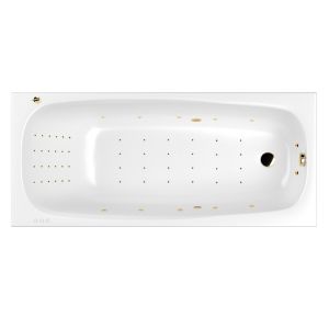 Гидромассажная ванна WHITECROSS Layla 0102.170075.100.NANO.GL 170x75 см Nano золото
