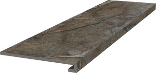 Ступень Kerama Marazzi DL502920R\GCF клееная Сильвер Рут серый обрезной 33x119.5x0,9