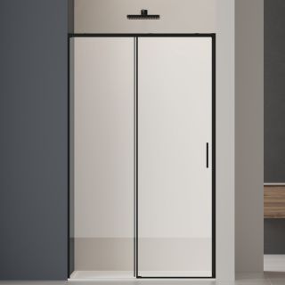 Душевая дверь Vincea Soft 2 VDS-3SO2110CLB, 1100, черный, стекло прозрачное