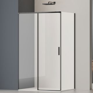 Душевой уголок Vincea Soft 2 VSR-3SO28010CLB, 1000*800, черный, стекло прозрачное