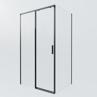 Душевой уголок Vincea Soft 2 VSR-3SO28012CLB, 1200*800, черный, стекло прозрачное