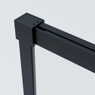 Душевой уголок Vincea Soft 2 VSR-3SO28012CLB, 1200*800, черный, стекло прозрачное