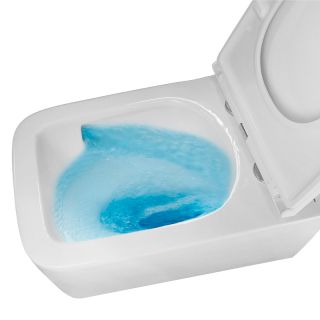 Унитаз подвесной Azario Vater AZ-5104T-WHT безободковый торнадо белый