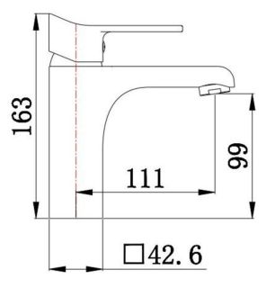 Смеситель для раковины РМС SL137-001F хром Смеситель для раковины РМС SL137-001F хром
