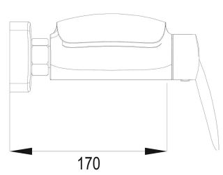 Смеситель для ванны Rose R1102 с каскадным изливом хром Смеситель для ванны Rose R1102 с каскадным изливом хром