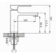 Смеситель для раковины Rose R1001-1 хром Смеситель для раковины Rose R1001-1 хром
