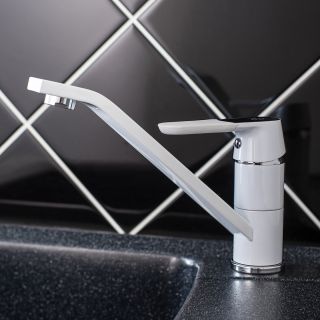 Смеситель для кухни РМС SL123W-004F-25 белый Смеситель для кухни РМС SL123W-004F-25 белый
