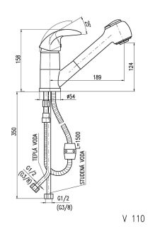 Смеситель для кухни Rav Slezak Vltava V110.5 хром Смеситель для кухни Rav Slezak Vltava V110.5 хром