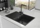 Смеситель для кухни Ulgran Quartz UQ-016-05 с дополнительным краном для питьевой воды бетон
