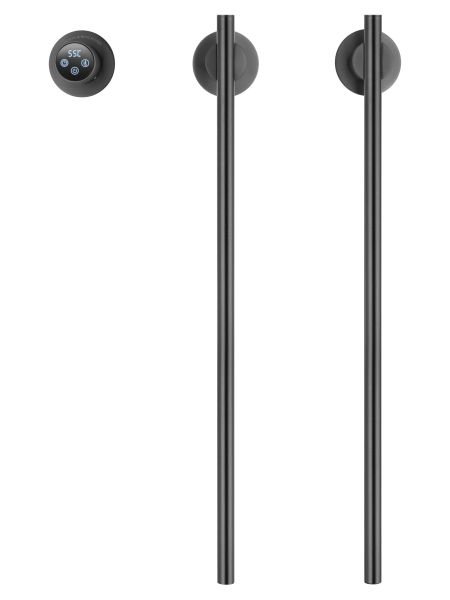 Полотенцесушитель электрический встраиваемый Wonzon & Woghand Dortmund WW-A362-GM 58x45 см с внутренней частью тёмный графит