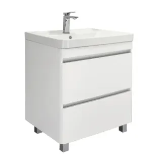 Тумба под раковину Comforty Валдай-70Н 00-00020836 белый матовый