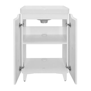 Тумба с раковиной Azario Lotos CS00094663 50 см белый глянец