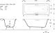 Ванна чугунная Vinsent Veron Concept  VCO1507042H/VH0015BL-AS с дугообразными черными  ручками 150х70 см