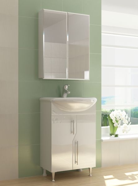 Зеркальный шкаф VIGO Grand 550 белый