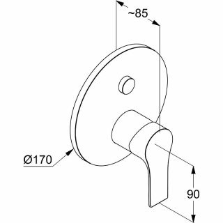 Смеситель для душа Kludi Zenta SL 486593965 Черный матовый Смеситель для душа Kludi Zenta SL 486593965 Черный матовый