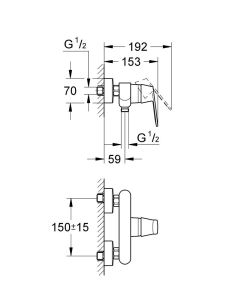 Смеситель для душа Grohe Cosmopolitan 32837000 хром