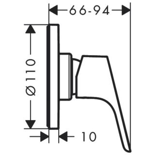 Смеситель Hansgrohe Focus для душа 31961000 Смеситель Hansgrohe Focus для душа 31961000