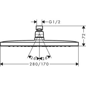 Верхний душ GROHE Rainshower 26257000 хром