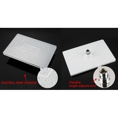 Душевая стойка Gappo G2408-8 белый/хром Душевая стойка Gappo G2408-8 белый/хром
