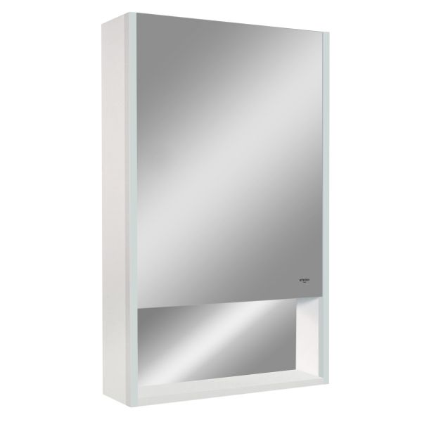 Зеркало-шкаф Reflexion Box White 50 RF2420WH с подсветкой 50х80