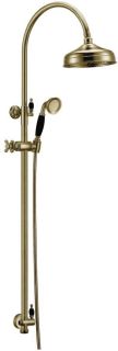 Душевая стойка Boheme с верхним душем(20 см)MEDICI_Комплект бронза