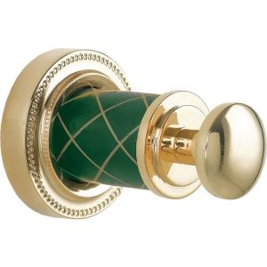 Крючок Boheme Murano 10906-GR-G золото/бирюзовый