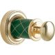 Крючок Boheme Murano 10906-GR-G золото/бирюзовый