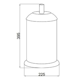 Ведро Boheme Murano 10907-W-G золото/белый