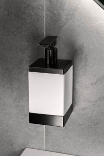 Дозатор Boheme Qubic 10727-GM графит матовый