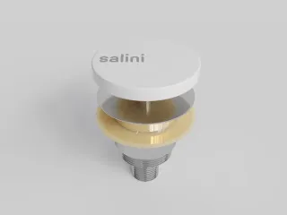 Донный клапан для ванны Salini S-Sense 15221WM D 402 белый матовый Донный клапан для ванны Salini S-Sense 15221WM D 402 белый матовый
