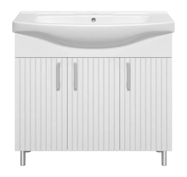 Напольная тумба под раковину Misty Изео Э-Изе01070-021Н 92.8 см белый