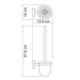 Wasserkraft Isen K-4027 Щетка для унитаза подвесная Wasserkraft Isen K-4027 Щетка для унитаза подвесная