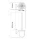 Wasserkraft Isen K-4027 Щетка для унитаза подвесная Wasserkraft Isen K-4027 Щетка для унитаза подвесная