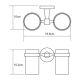 Wasserkraft Isen K-4028D Подстаканник двойной стеклянный Wasserkraft Isen K-4028D Подстаканник двойной стеклянный