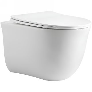 Подвесной унитаз Aquatek Классик AQ1112-00 безободковый с легкосъемным сиденьем Soft Close Подвесной унитаз Aquatek Классик AQ1112-00 безободковый с легкосъемным сиденьем Soft Close
